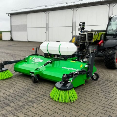 Zielona zamiatarka Agroblaz, maszyna do utrzymania higieny